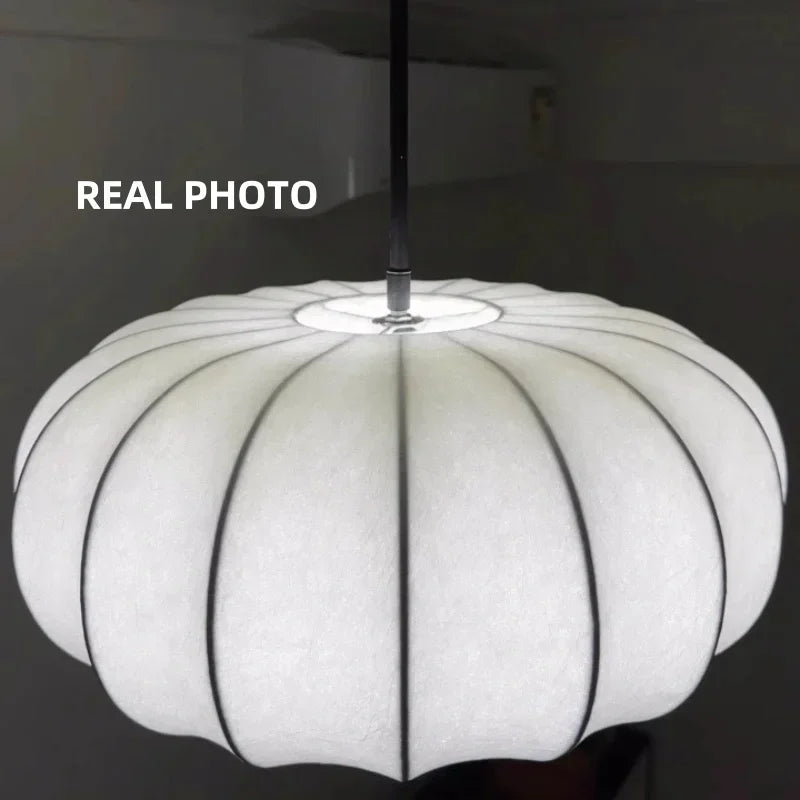 Afralia™ Silk Pendant Light | Elegant LED Chandelier for Dining Room and Bedroom
