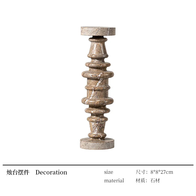 Marble Candle Holder by Afralia™: Vintage Decor for Wedding & Christmas