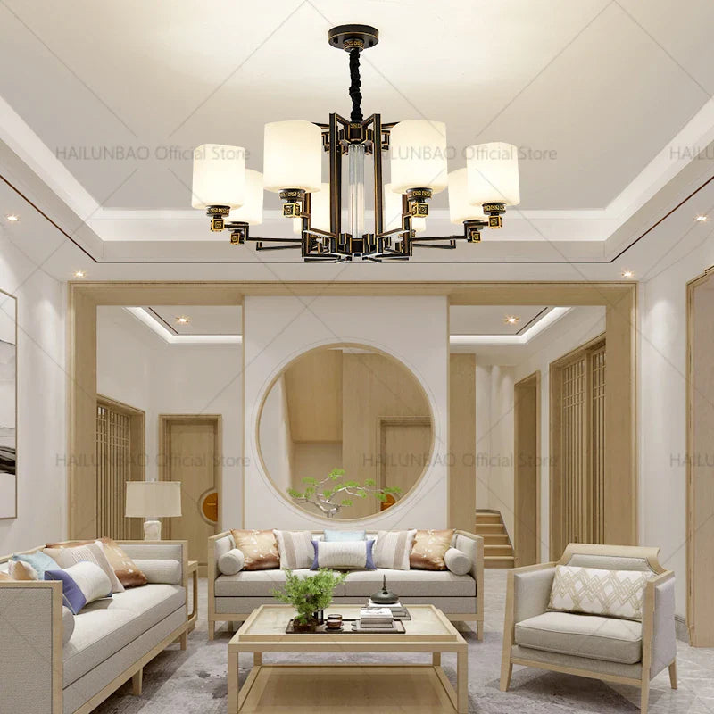 2024 New Duplex Villa Chandelier: Afralia™ High Jump Floor Hollow Lamps Lighting