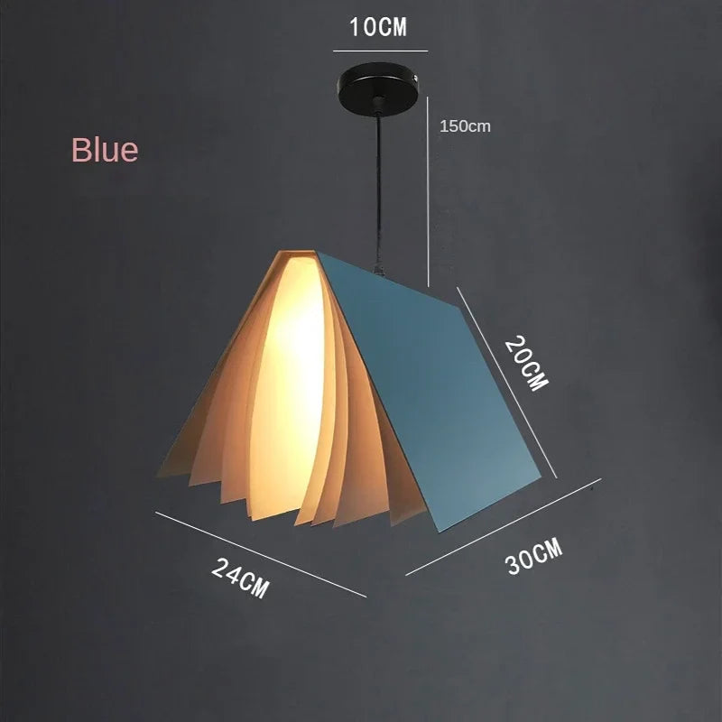 Afralia™ Book Pendant Lamp: LED Nordic Design for Living Room, Bedroom, and Children Room.