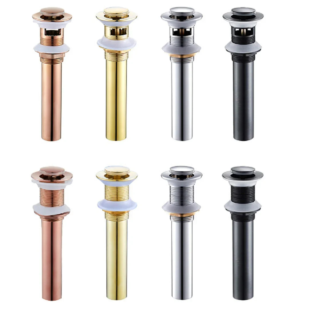 Afralia™ Brass Pop Up Drain for Bathroom Lavatory Sink - Water Drainer