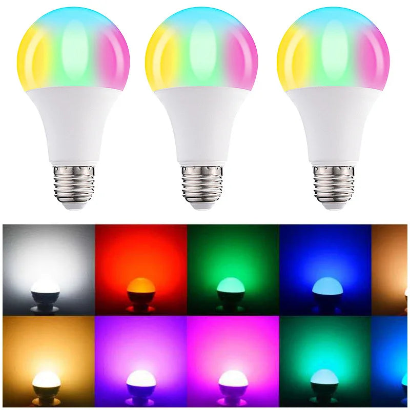 Afralia™ RGBW LED Lamp Bulb 15W with Remote Control - Colorful Smart Lighting