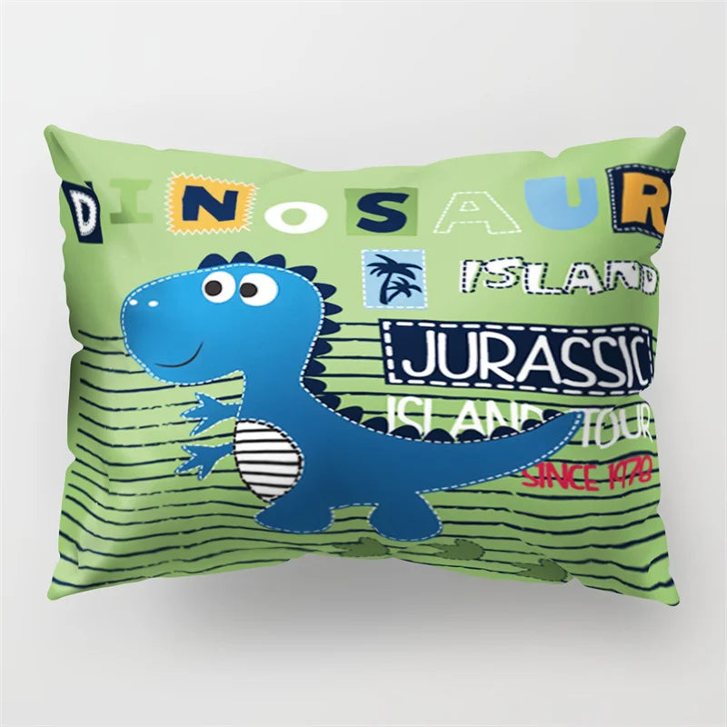 Afralia™ Cartoon Dinosaur Pillowcase for Home Decor and Kids Bedroom