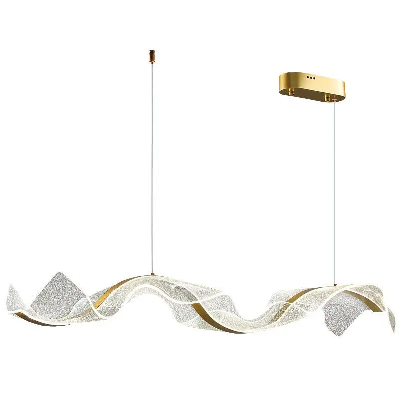 Afralia™ Gold Acrylic LED Pendant Lamps - Nordic Design for Home Decor Lighting