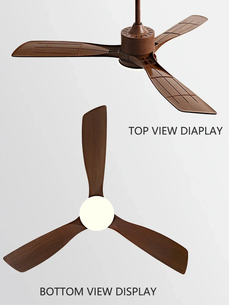Afralia™ 52" DC Motor Ceiling Fan with LED Light & Remote Control