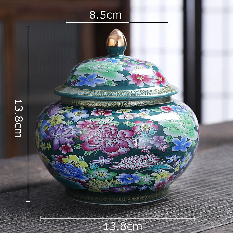Afralia™ Porcelain Tea Canister: Sealed Ceramic Tea Caddy for Storage and Decoration