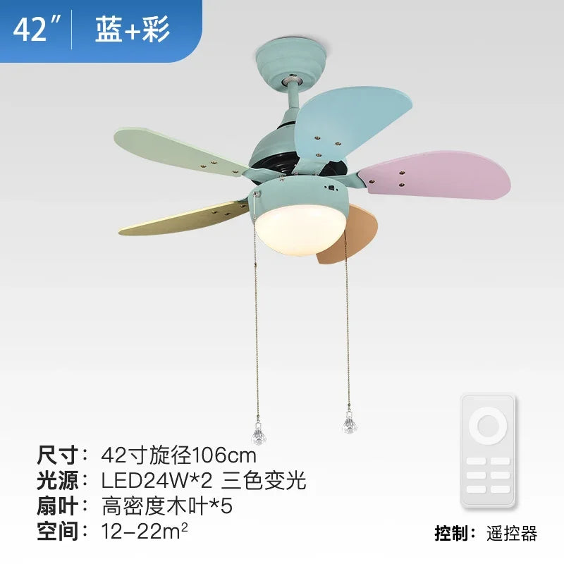 Afralia™ Modern LED Ceiling Fan with Remote Control & Minimalist Design in Black