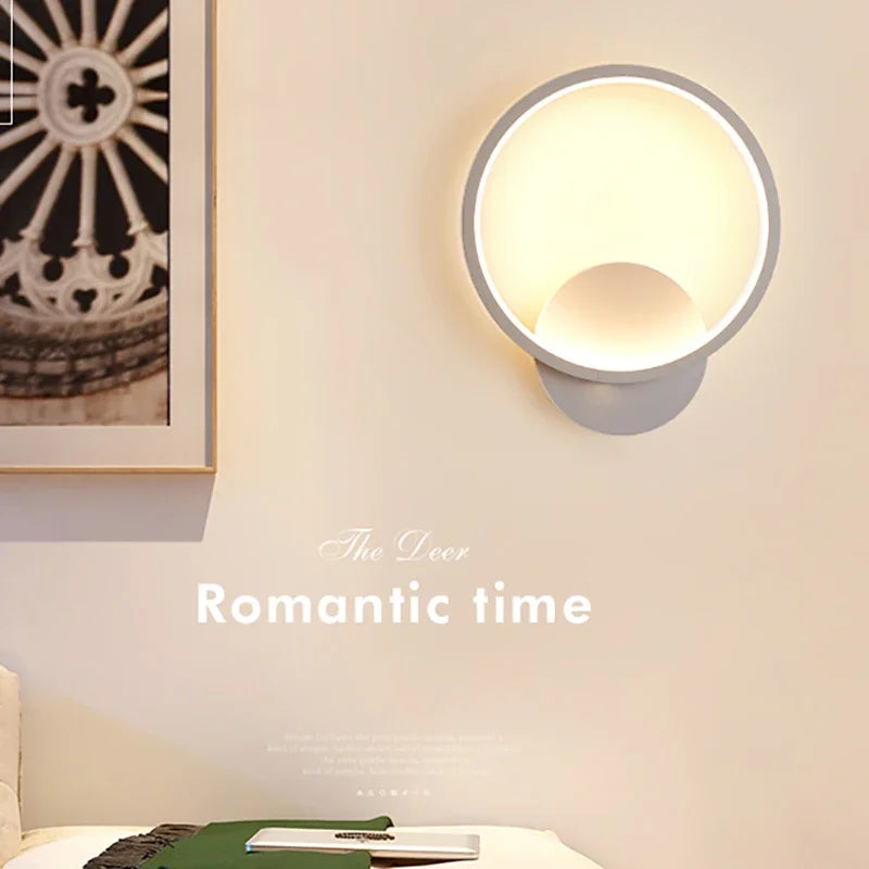 Afralia™ Modern LED Wall Lamp - Minimalist Creative Sconce for Bedroom and Living Room Decor