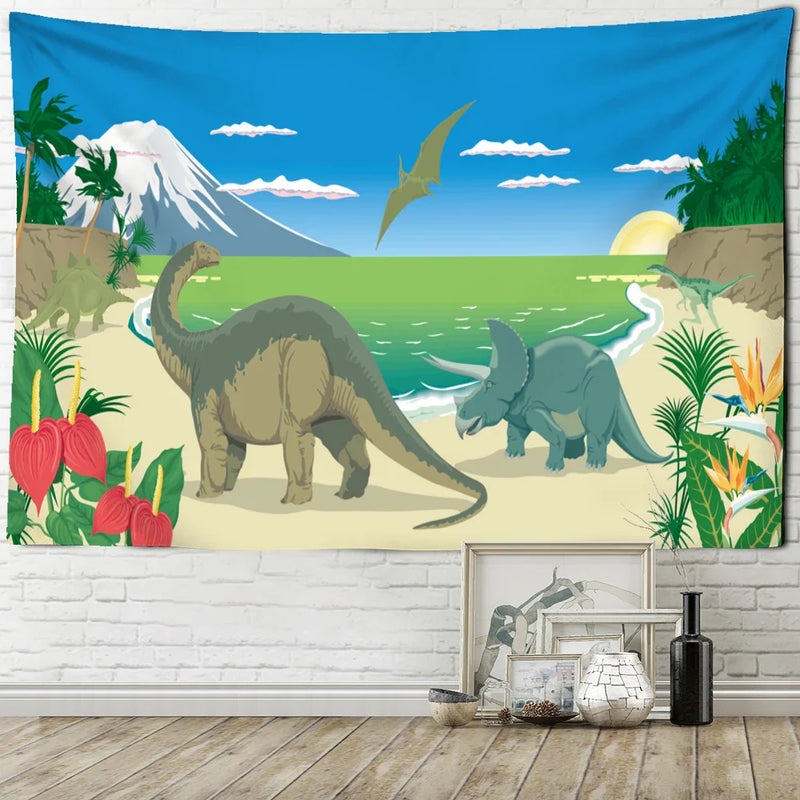 Afralia™ Dinosaur Tapestry Wall Hanging for Boy Room Decor