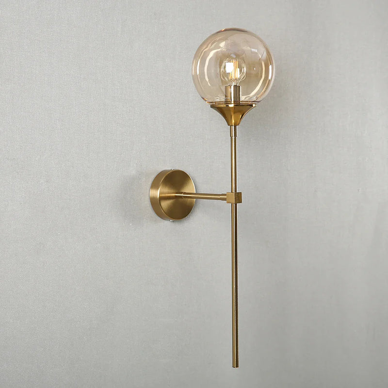 Gold Glass Ball Wall Lamp for Afralia™ Living Room Decor