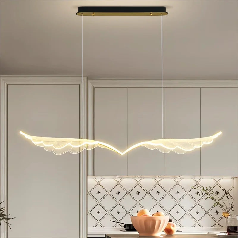 Afralia™ Modern Indoor Pendant Chandelier LED Ceiling Light for Dining Room & Living Room