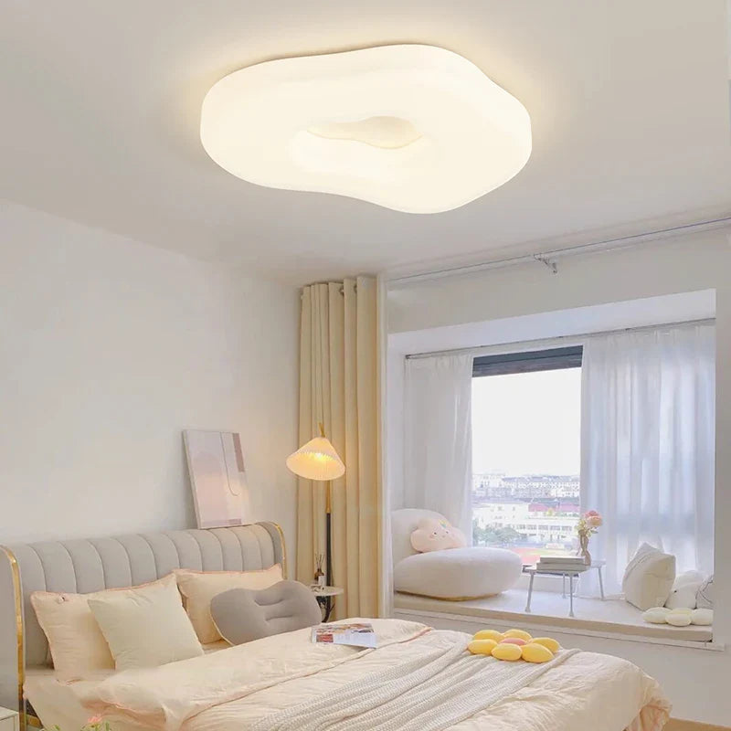 Afralia™ Cloud Cookie LED Chandeliers Modern Minimalist Children's Room Bedroom Lamp