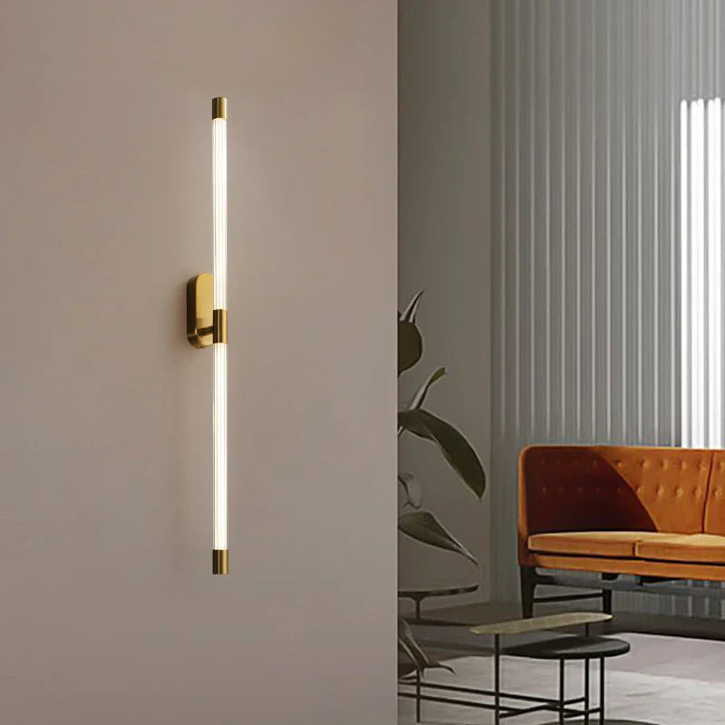 Afralia™ Gold Geometric Lines Wall Lamps for Modern Luxury Home Decor