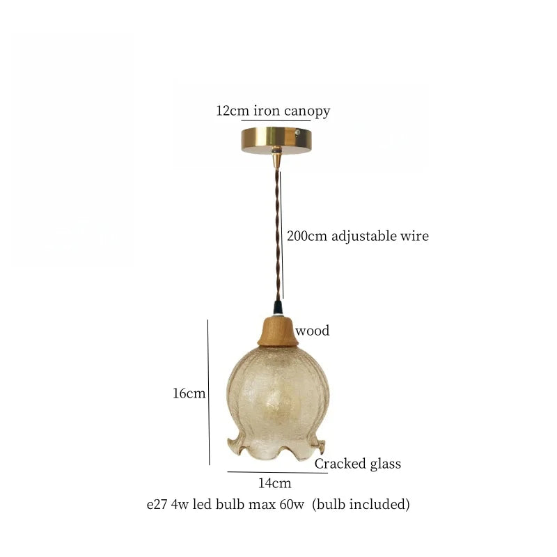 Afralia™ Ceramic LED Pendant: Japanese Vintage Hanging Lamp for Cafe, Bar, Bedroom.