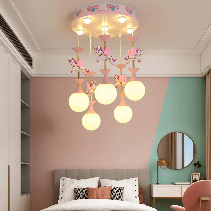 Afralia™ Fantasy Children's LED Chandeliers - Creative Modern Pendant Lights for Living Room