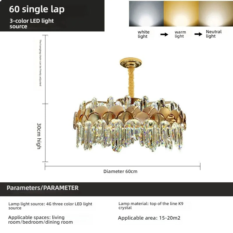 Afralia™ Crystal Pendant Light: Luxury Modern Simplicity for Restaurant, Bedroom, or Living Room