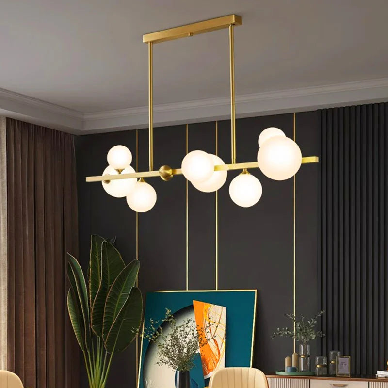 Afralia™ Modern LED Chandelier Pendant Lights for Dining Room Indoor Lighting