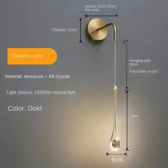 Afralia™ Bubble Crystal Chandelier Hanging Lamp: Modern LED Pendant Lights for Home Decor