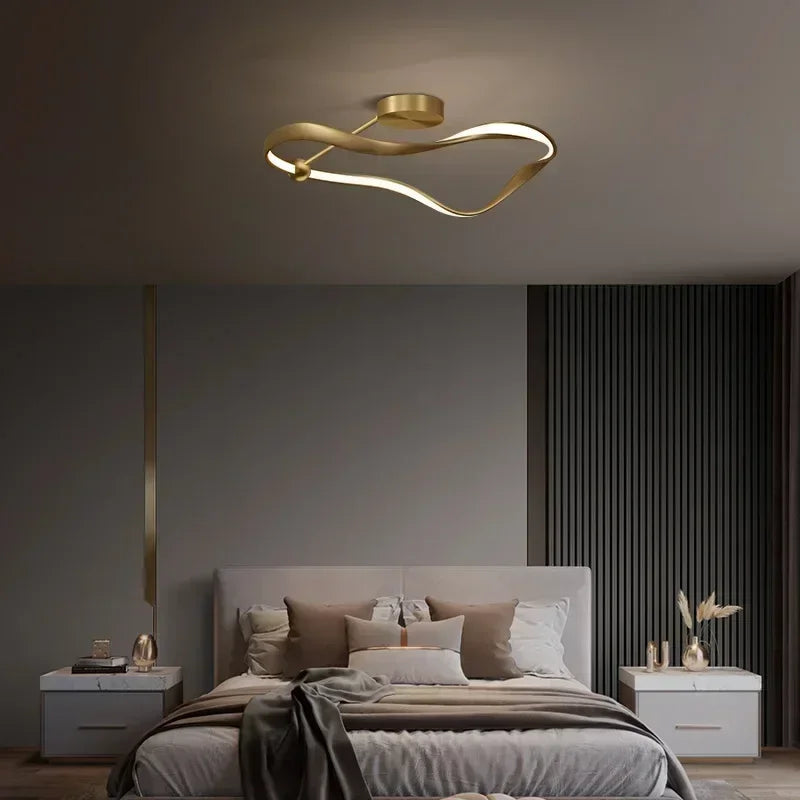 Afralia™ Nordic Luxury LED Ceiling Chandelier for Home Decor Lighting