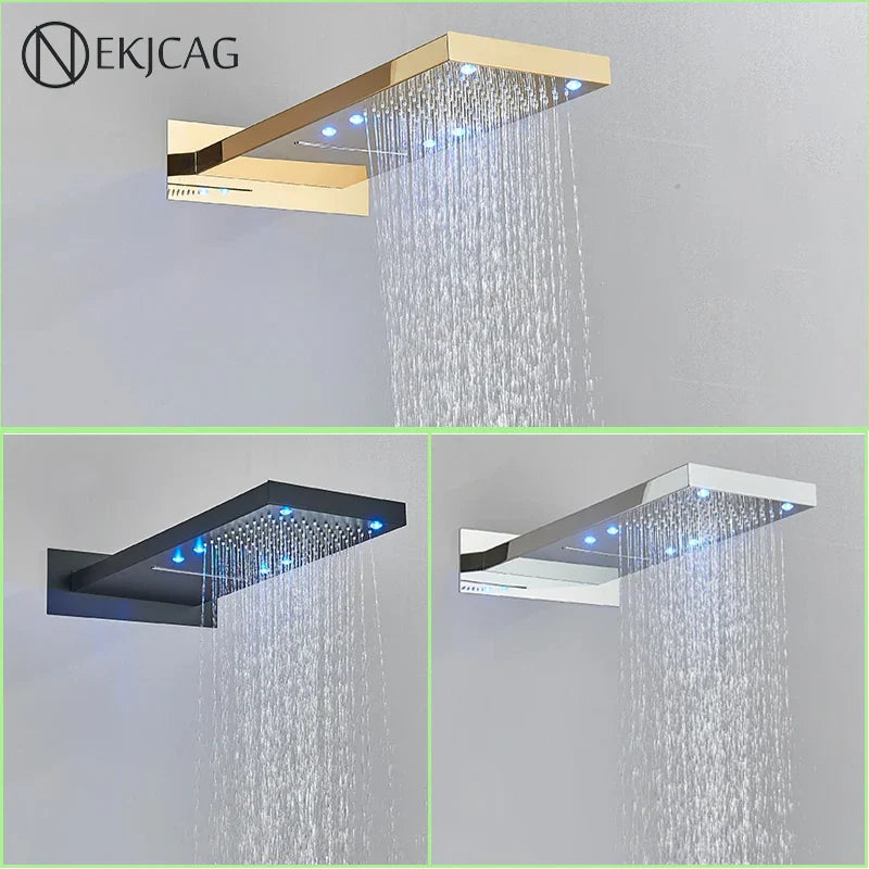 Afralia™ Waterfall LED Shower Faucet With Two Water Outlet Modes.