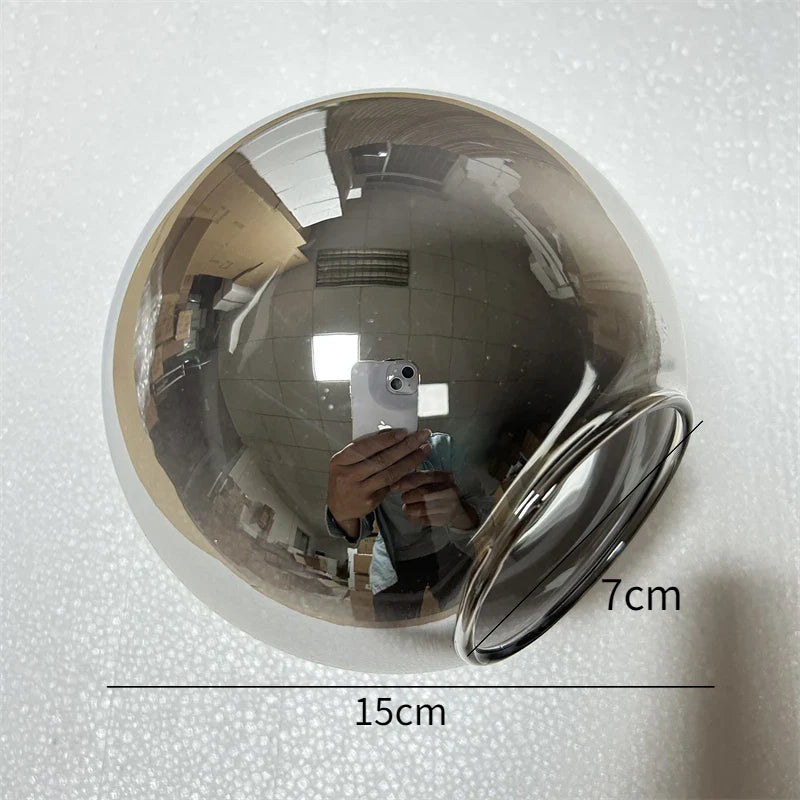 Afralia™ Glass Ball Pendant Lamp Stained Wall Fixture Decor Accessories