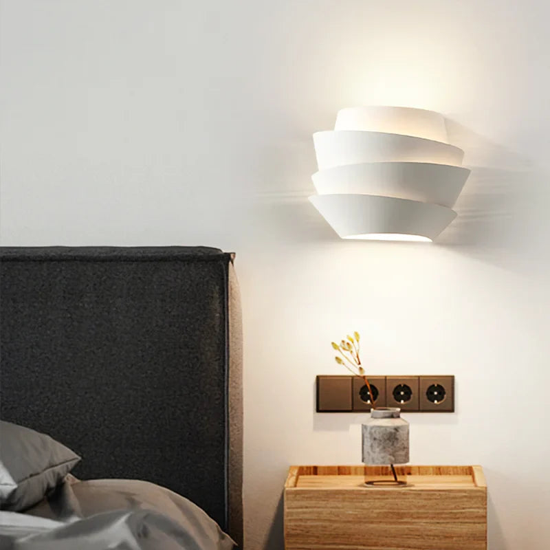 Afralia™ Pinecone Metal Wall Lamp LED Sconces for Bedroom Living Room