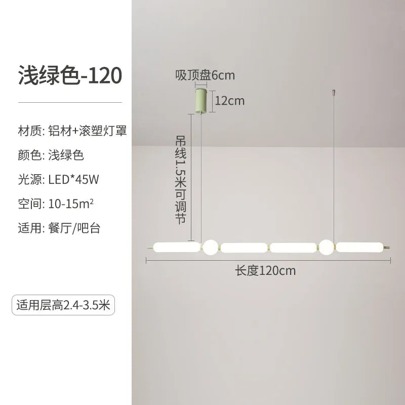 Afralia™ Minimalist Long String Pendant Chandelier