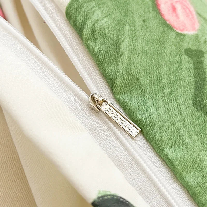 Afralia™ Children Cartoon Print Bedding Set, Double-Layer Yarn Quilt Cover, Cozy Bedroom Decor