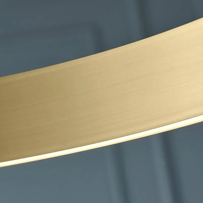 Afralia™ Gold LED Chandelier: Modern Hanging Light for Dining Room & Bedroom