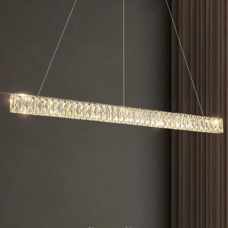 Afralia™ Modern Crystal Chandelier LED Pendant Lamps for Luxury Interior Decoration