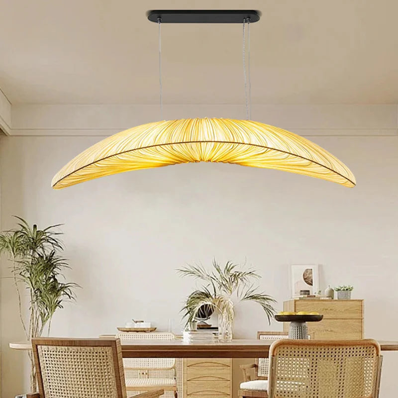 Afralia™ Wabi Sabi Fabric Pendant Light for Dining Room and Bar Decor