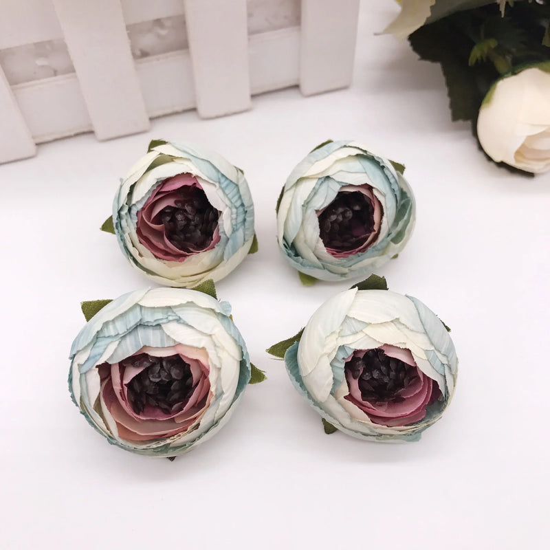 Afralia™ Tea Rose Peony Flower Heads for Wedding DIY Craft Decor