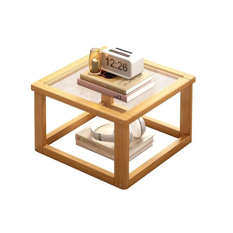 Afralia™ Glass Coffee Table Set for Small Apartment Living