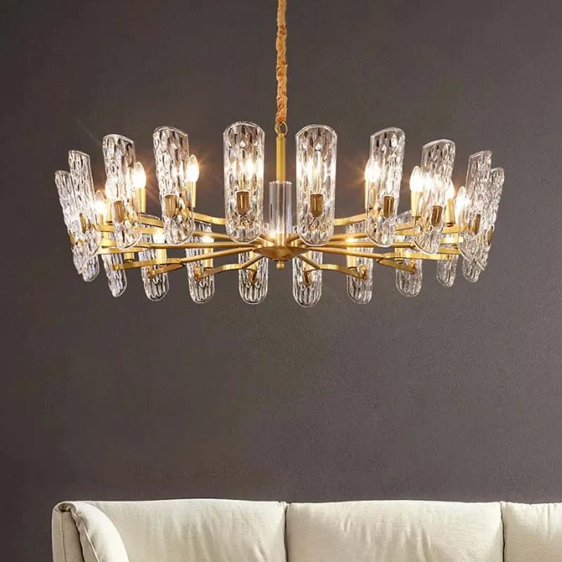 Afralia™ Copper LED Pendant Chandelier: Luxury Living Dining Room Lighting Fixture