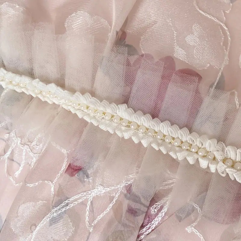 Afralia™ Floral Lace Princess Wedding Bedding Set in Egyptian Cotton