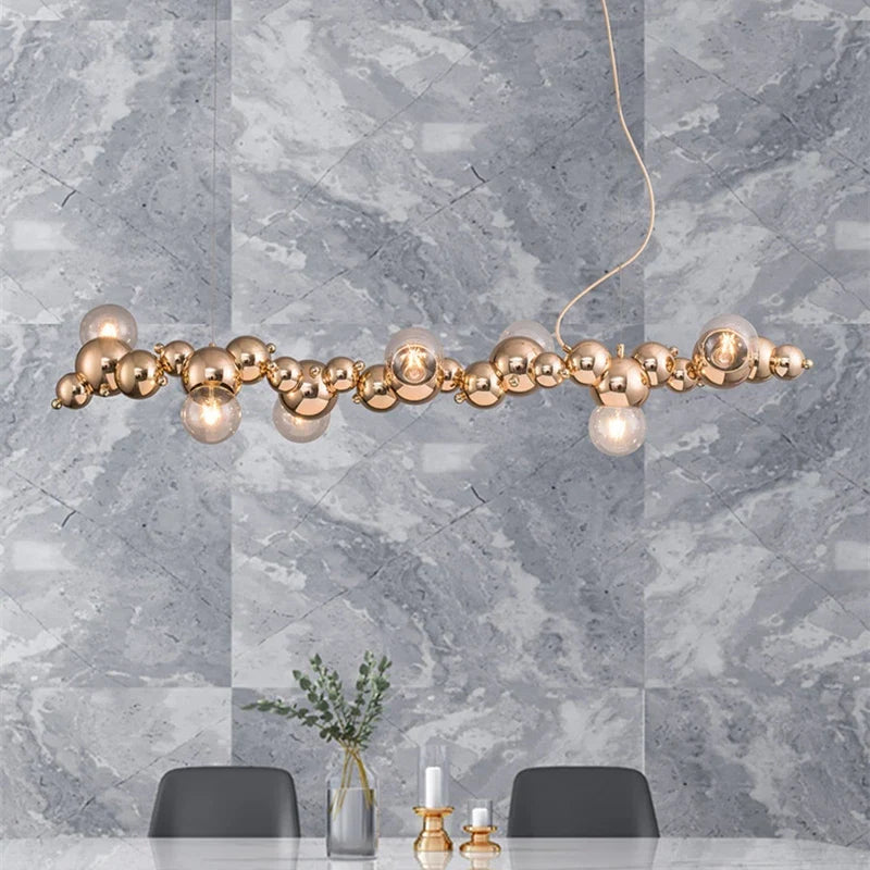 Afralia™ LED Caterpillar Chandelier: Stylish Long Pendant Lamp for Living Room, Restaurant, Hotel