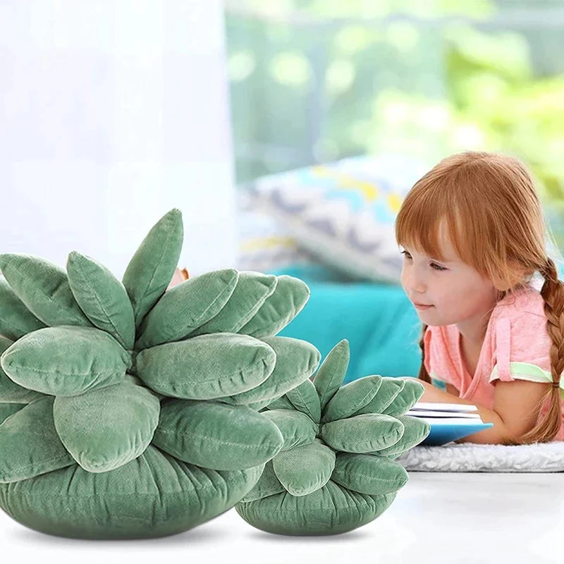 Afralia™ 3D Succulent Cactus Pillow Plush Cushion for Living Room Decor