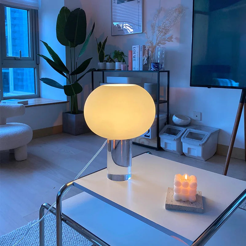 Afralia™ Buds Table Lamp | Vintage Glass Table Light for Bedroom Living Room