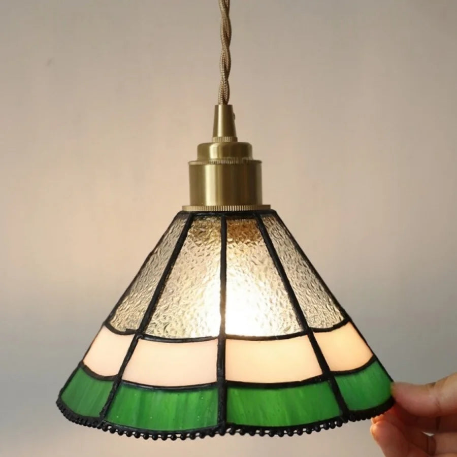 Afralia™ Tiffany Glass Wall Sconce LED Light for Modern Decor