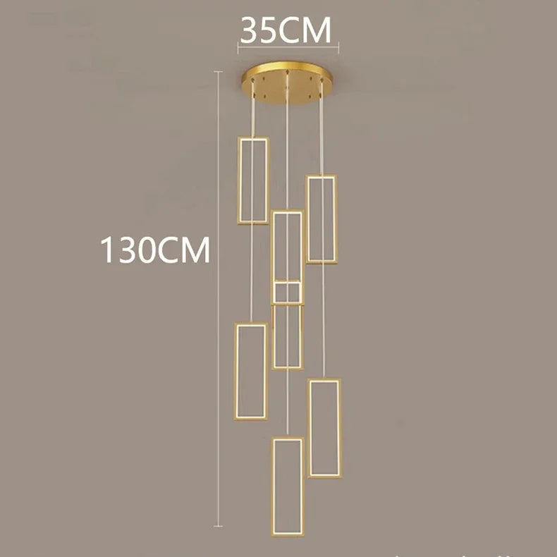 Afralia™ Nordic Home Decoration Stair Chandelier Living Room Bedroom Dining Room Pendant Lights Ceiling Light Indoor Lighting