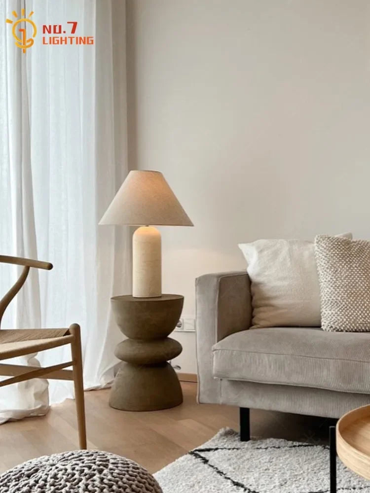 Afralia™ Marble Table Lamp LED E27 White Desk Light for Home Decor