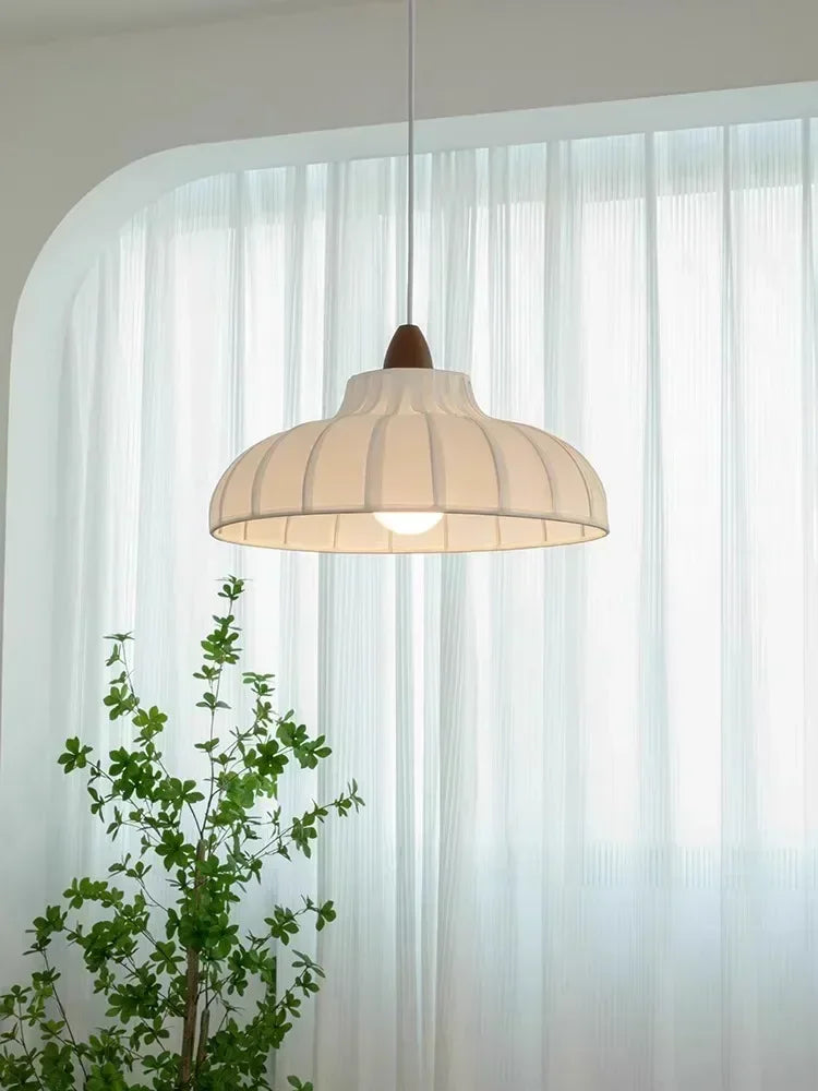 Afralia™ Minimalist Fabric Lustre Chandelier Pendant LED Light