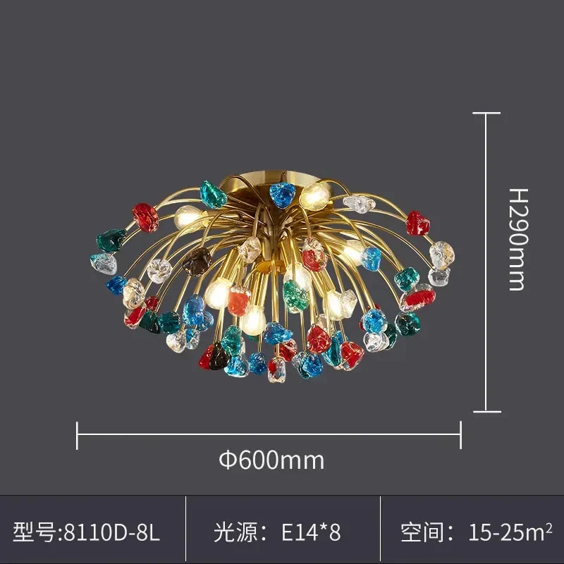 Afralia™ Crystal Chandelier LED Lighting Fixture for Dining Room & Kitchen Island