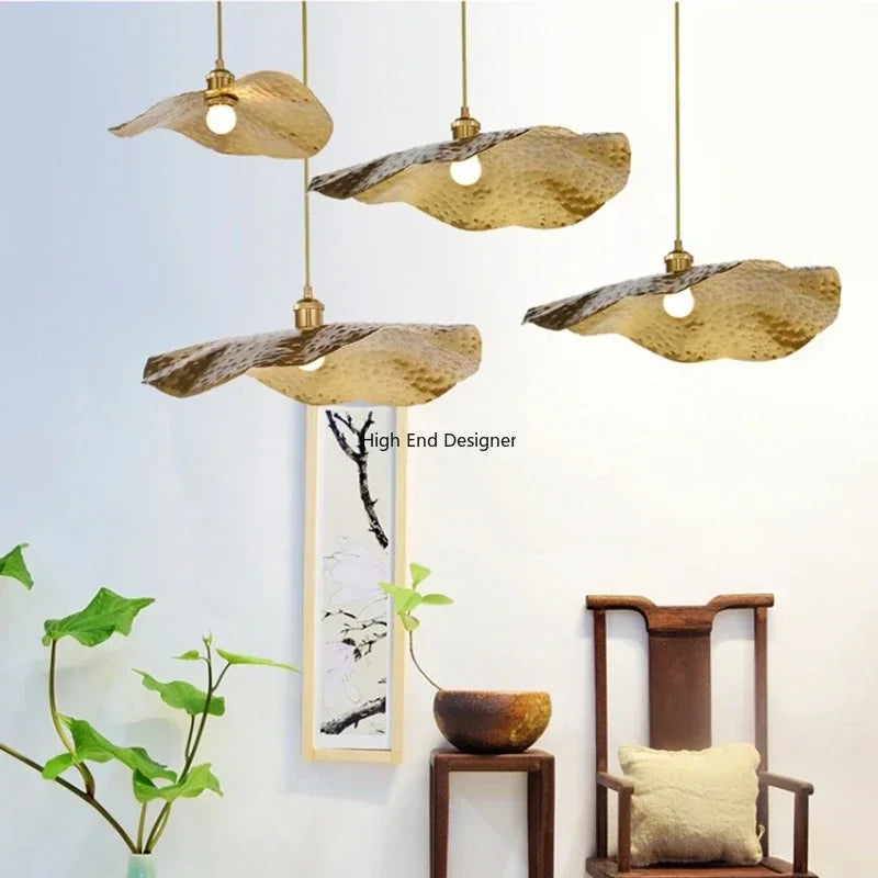 Afralia™ Lotus Leaf LED Chandelier: Modern Nordic Pendant Lights for Home Interior Décor.