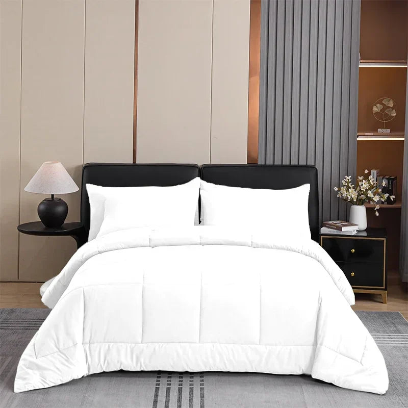 Afralia™ King Size Quilted Comforter: Soft, Breathable, Durable, Machine Washable Blanket