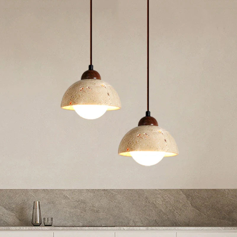 Afralia™ Travertine Pendant Light for Dining Desk, Bar, and Hotel Decor