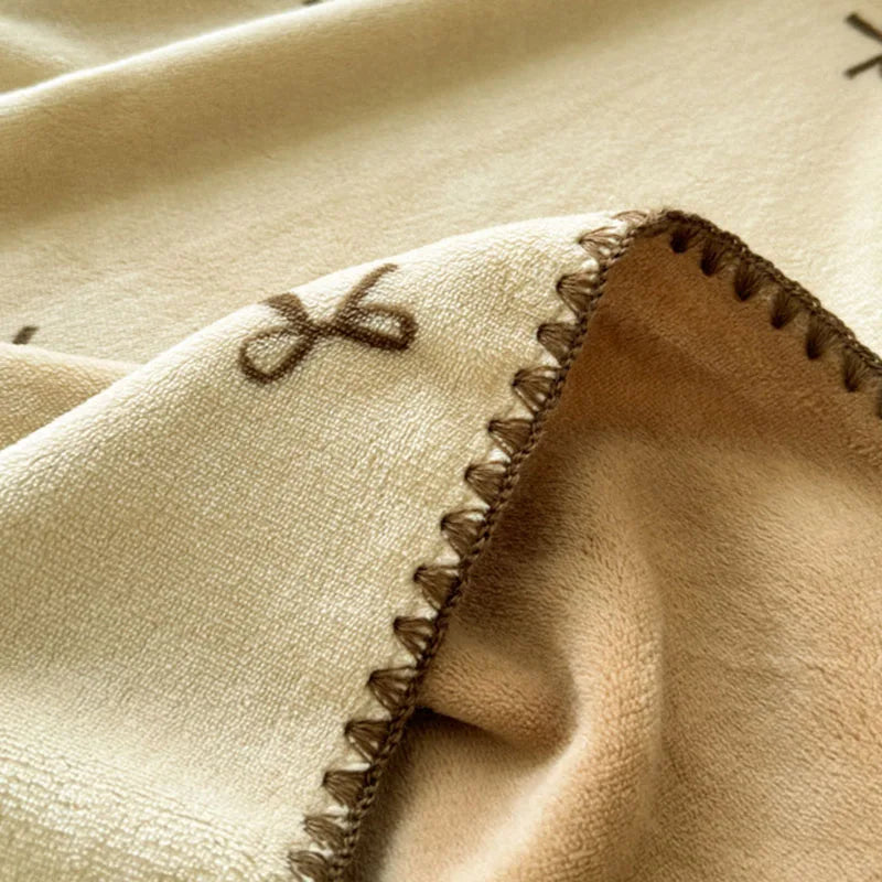 Afralia™ Cozy Coral Fleece Blanket: Perfect for Dorm, Home, or Sofa