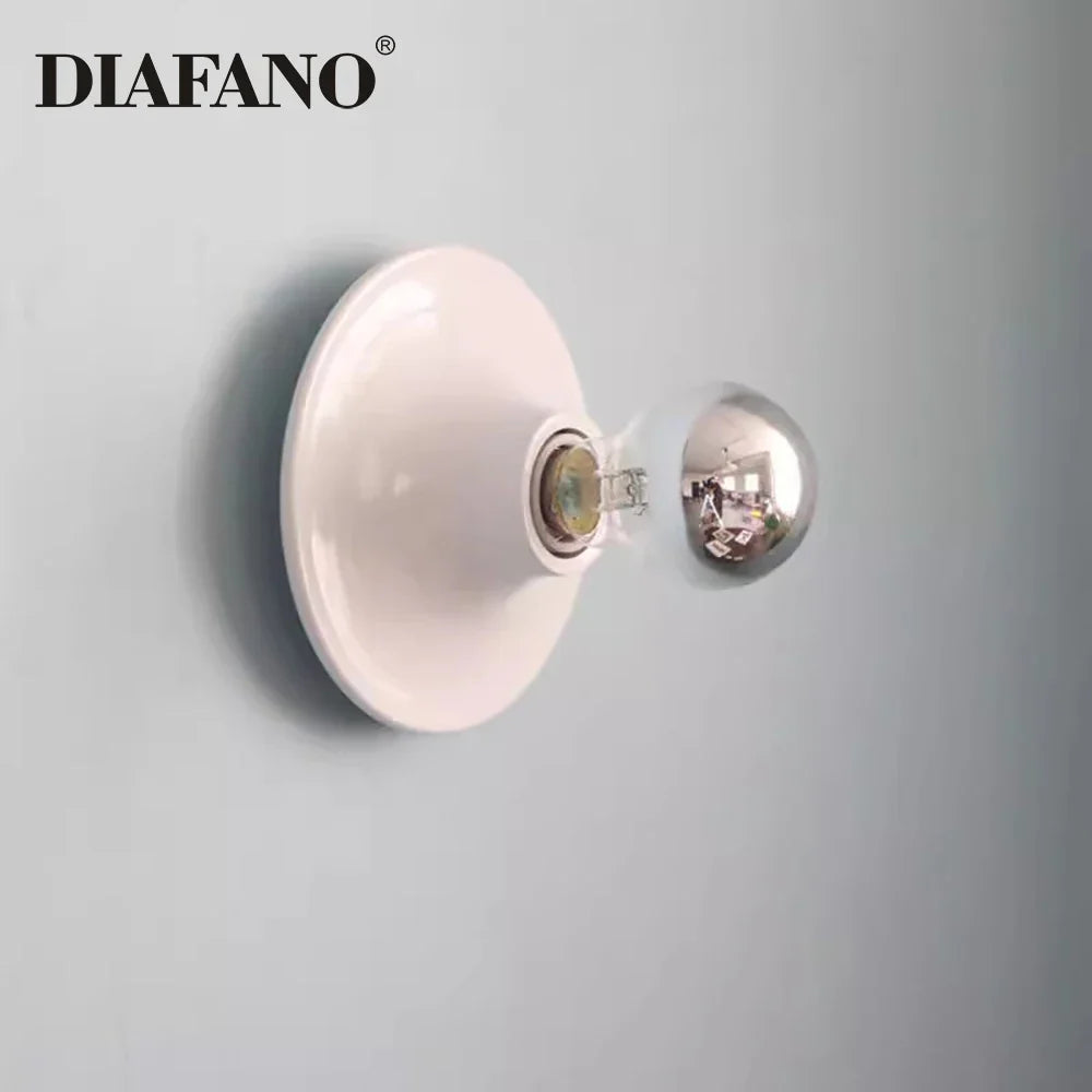 Afralia™ LED Macaron Wall Lamp: Retro Colorful Bedroom Light, E27 Living Room Lighting