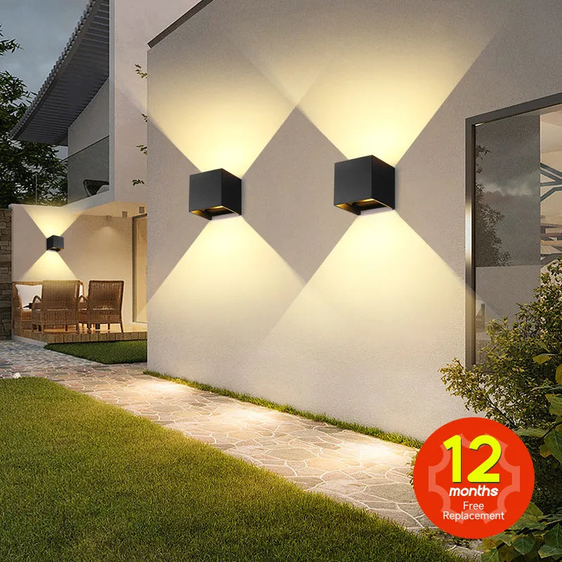 Afralia™ LED Wall Light: Waterproof Indoor Outdoor Decor Lamp for Bedroom Living Room