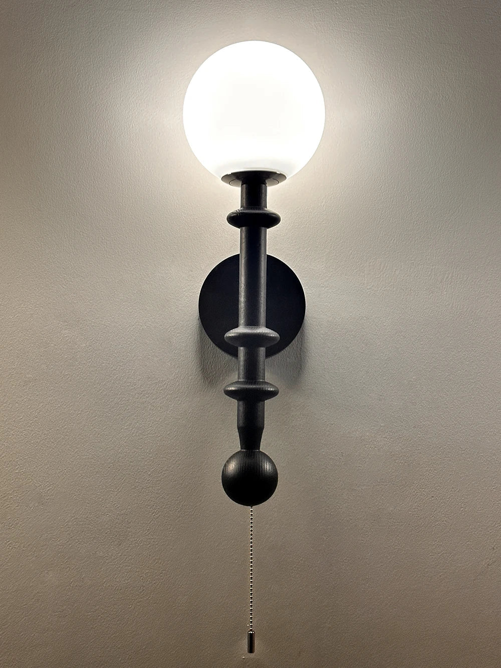 Afralia™ Retro Spiral Wooden Wall Lamp with Switch LED Light for Bedroom & Living Room